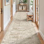 2'6 x 10' Runner Rug Non Slip,Washable Kitchen Rugs,Brown - Image 4