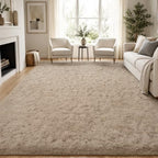PLHXFR 8x10 Area Rugs Living Room: Fluffy Bedroom Rug Shag Carpet Camel by PLHXFRSoftAreaRugs