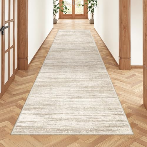 2x8 Runner Rug Non Slip,Washable Hallway Runner Rug,Brown by Restydon