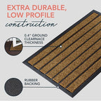 ubdyo Extra Durable Door Mat Outside Entrance (30" x 17", Bright Brown) - Image 4