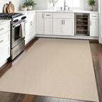 EARTHALL Washable Area Rug, Non Slip Living Room Rug, 5x7 Ft, Sand/Beige - Image 5