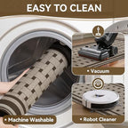 Kitchen Rugs Set of 2, Kitchen Mats for Floor,17x30+17x47 Brown - Image 4