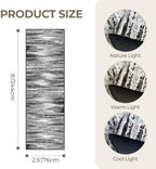 2'6 x 8' Runner Rug Non Slip,Washable Kitchen Rugs,Black - Image 2