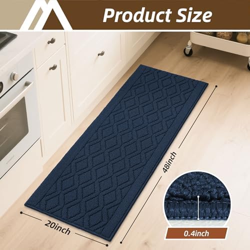 COSY HOMEER Kitchen Rugs and Mats 20"x48" Non Slip Kitchen Mats for Floor - Image 2