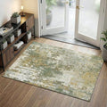 Entryway Rug 3x5 Green Door Mat Indoor Entrance 36x60, Washable Small Throw Rugs for Kitchen Floor, Entry, Front Door, Bedroom Bedside, Non-Slip Low Pile Stain & Fade Resistant, Sage Green by Acapet