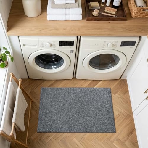 2x3 Black/White Area Rug Washable Non-Slip Soft for Entryway Front Door - Image 4