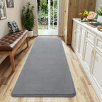 AROGAN 2x6 Runner Rug for Hallway, Long Runner Rugs Non Slip, Grey by AROGANAREARUG