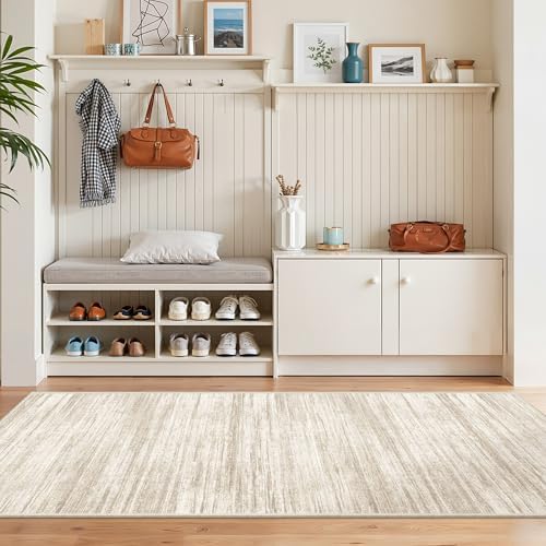 2x6 Runner Rug Non Slip,Washable Hallway Runner Rug,Brown - Image 4