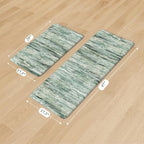 KIMODE Kitchen Mats Cushioned Anti Fatigue, Abstract Kitchen Rugs Sets of 2 - Image 3
