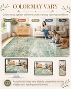 OLANLY 6x9 Washable Area Rug, Soft Non Slip Carpet for Bedroom Living Room - Image 2