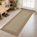 BEQHAUSE Indoor Door Mat 24" x 60", Dirt Trapper Door Mats, Beige by BEQHAUSE