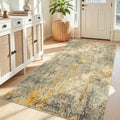 Entryway Rug 3x6 Beige Bedroom Area Rug Washable Non Slip Abstract Boho Rugs for Indoor Entry, Kitchen, Classroom, Bathroom, Kids Girls Room, Office, College Dorm Small Carpet by OmpaaHomeDecor