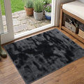 2x3 Tie-dye Dark Grey Area Rug Washable Non-Slip for Entryway Front Door by Unknown