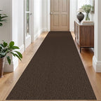 EARTHALL Washable Runner Rug, Non Slip Hall Runner, 3x10 Ft, Brown/Coffee by Unknown