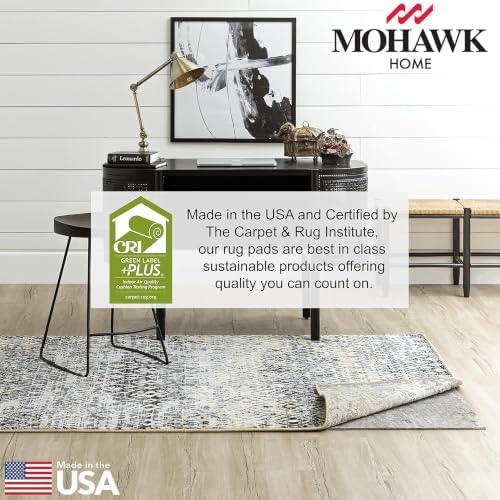 Mohawk Home Non Slip Rug Pad 7' 8" x 10' 4" - 1/2" Thick Felt + Latex Rubber Gripper - Dual Surface Cushion for Hardwood, Carpet, Tile Floors, Made in USA - Image 5