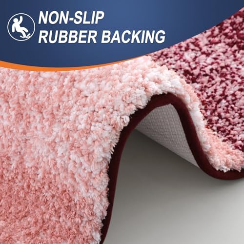 OLANLY Bathroom Runner Rug 54x24, Extra Soft Absorbent Microfiber Bath Rugs - Image 4