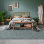 AROGAN 4x6 Area Rugs for Living Room Non Slip Bedroom Rug, Grey & Green - Image 4