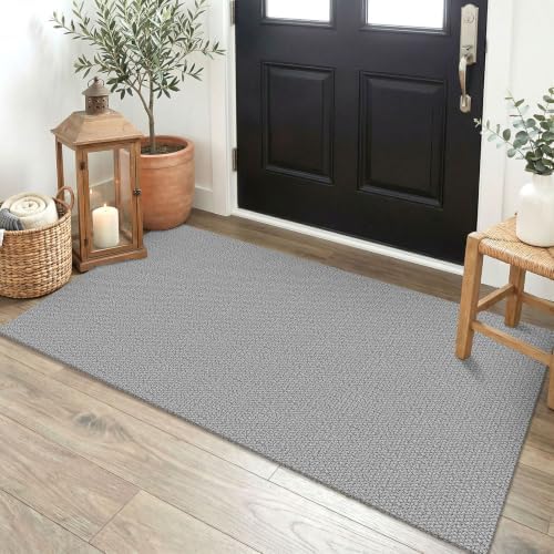 EARTHALL Washable Runner Rug, Non Slip Backdoor Rug, 2x4 Ft, Heather Gray by Unknown