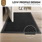 Front Door Mat, Heavy Duty Non-Slip Doormat 47.5"x35.5", Black - Image 6