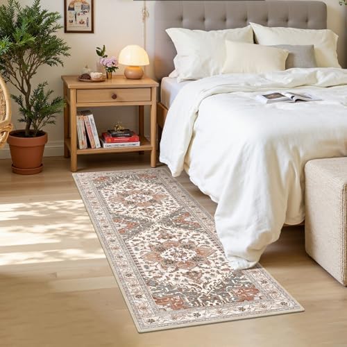 Yamaziot Washable Runner Rug, 2x6 Non-Slip Boho Vintage Hallway Kitchen Rug - Image 5