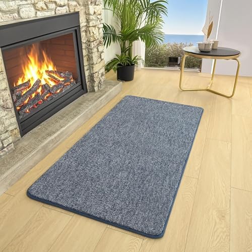 AROGAN Small Area Rugs for Bedroom, 2×4 Non Slip Runner Rug, Blue - Image 7
