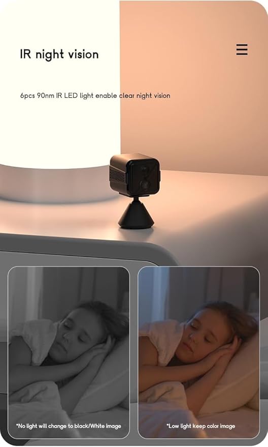 2025 Upgraded 4K Security Camera Wireless Indoor,Home Camera for Pet,Suitable for Home Offices, Wifi Cam with Night Vision, for Indoor and Outdoor Safety,Real Time Record Surveillance-Black T9W5