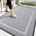OLANLY Front Door Mat Outside 59x34, All-Season Heavy-Duty Rubber Doormat by OLANLY