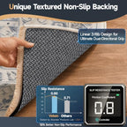 Veken Non Slip Cushioned Rug Pad Gripper, 2 x 4 Ft, 1/8 inch Thick Felt Carpet Liner Protector Mat for Area Rugs and Hardwood Floors, Keep Rugs Safe and in Place, Grey - Image 3