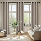 MIULEE Blackout Curtains for Bedroom 2 Panels 40 x 84 Inch Long Stone - Image 6