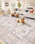 OLANLY 8x10 Washable Area Rug, Soft Non Slip Carpet for Bedroom Living Room by OLANLY