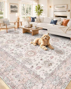 OLANLY 8x10 Washable Area Rug, Soft Non Slip Carpet for Bedroom Living Room by OLANLY