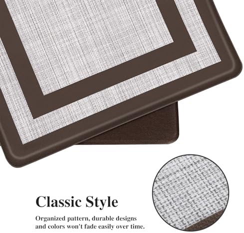 Mattitude Kitchen Mats Set of 2,Cushioned Anti-Fatigue Non-Skid Rug Sets - Image 3