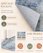 OLANLY 5x7 Washable Area Rug, Soft Non Slip Carpet for Bedroom Living Room - Image 6