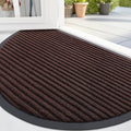 OLANLY Half Circle Front Door Mat 35x30, Waterproof Heavy-Duty Doormat by OLANLY