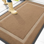 OLANLY Front Door Mat Outside 47x34, All-Season Heavy-Duty Rubber Doormat by OLANLY