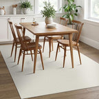 EARTHALL Washable Area Rug, Non Slip Living Room Rug, 5x7 Ft, Cream/Grayish - Image 5