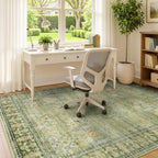 5x7 Area Rug for Living Room, Non-Slip Washable Large Carpet, Sage Green - Image 6
