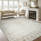 8x10 Washable Area Rugs for Living Room,Bedroom,Dining Room- Neutral Beige by Srugn