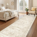 3x12 Runner Rug Non Slip,Washable Hallway Runner Rug,Beige - Image 4