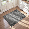 Entrance Rugs Indoor 2x4 Black Entry Rug Washable Abstract Black Small Area Rug Non-Slip Low Pile Throw Rugs for Entryway, Kitchen Floor, Front Door Indoor Door Mat, Bathroom, Bedroom Bedside by OmpaaHomeDecor