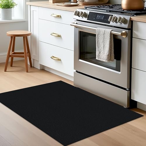 EARTHALL Washable Entryway Rug, Non Slip Doormat, 2x3 Ft, Black Heather - Image 6