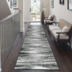 2x8 Runner Rug Non Slip,Washable Hallway Runner Rug,Black by Restydon