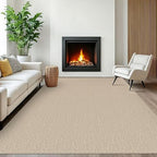 EARTHALL Washable Area Rug, Non Slip Living Room Rug, 6x9 Ft, Sand/Beige by Unknown