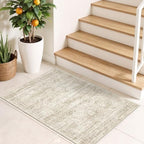 2x3 Rug Non Slip, Small Washable Entryway Rug,Beige - Image 4