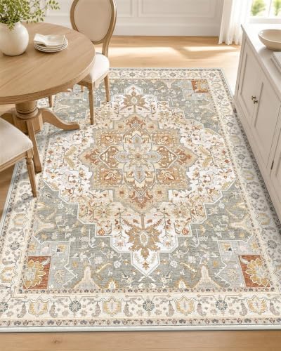 OLANLY 3x5 Washable Accent Rug, Soft Non Slip Carpet for Entryway Bedside by OLANLY
