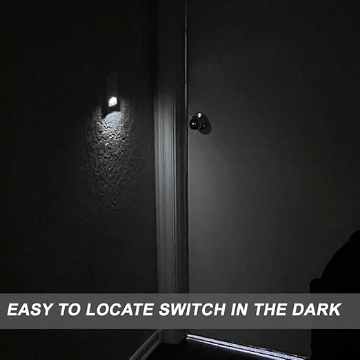 4Pack SOZULAMP Illuminated Light Switch-Esay to Install,No Neutral Wire,Single-Pole Paddle Rocker Lightswitch with Night Light,15Amp 120/277Volt,Glossy White