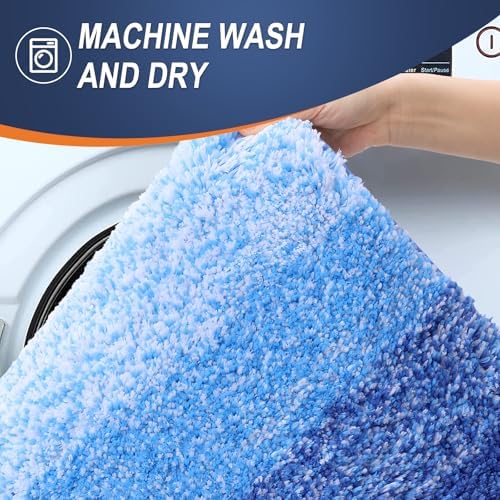 OLANLY Luxury Toilet Rugs U-Shaped 24x20, Soft Absorbent Microfiber Mat - Image 6
