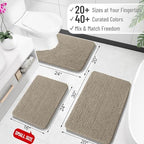 OLANLY Large Bathroom Rugs 40x32, Extra Soft Absorbent Chenille Bath Rugs - Image 2