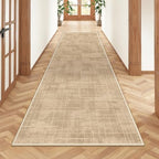 2x8 Runner Rug Non Slip,Washable Hallway Runner Rug,Brown by Restydon