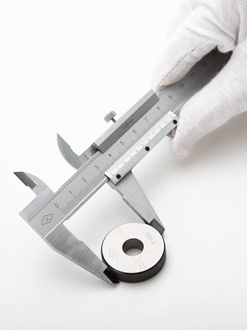 Simhevn Vernier Caliper, 0-6inch/0-150mm Manual Micrometer, Stainless Steel Caliper,0.02mm/0.001" High Precision, Durable Slide Caliper Measuring Tool
